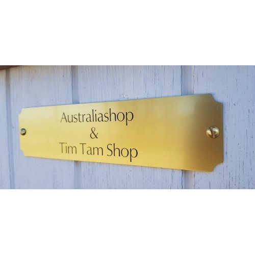 Door Sign Brass (50x210 mm)